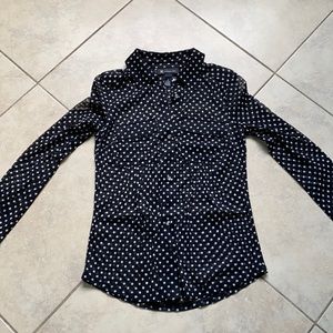 INC Small long sleeve button down blouse